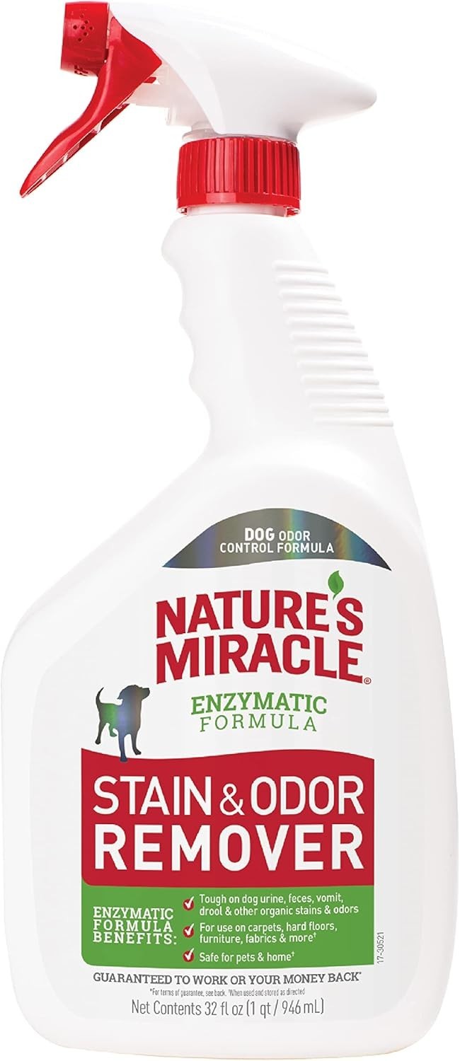 Nature’s Miracle Stain & Odor Remover for Dogs (32 Ounces) E...