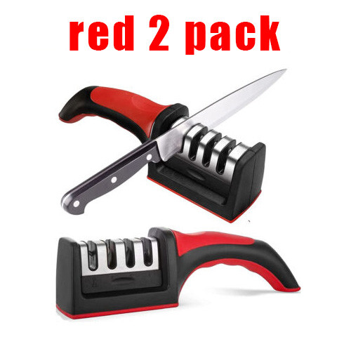 Knife Sharpener Professional Ceramic Tungsten 4-Stage Sharpe...