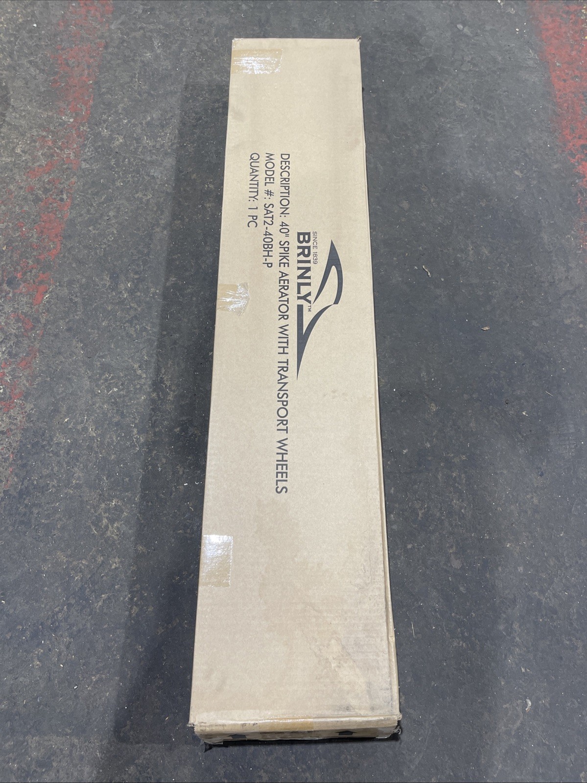 Brinly SAT2-40BH-P Tow Behind Spike Aerator with Transport W...
