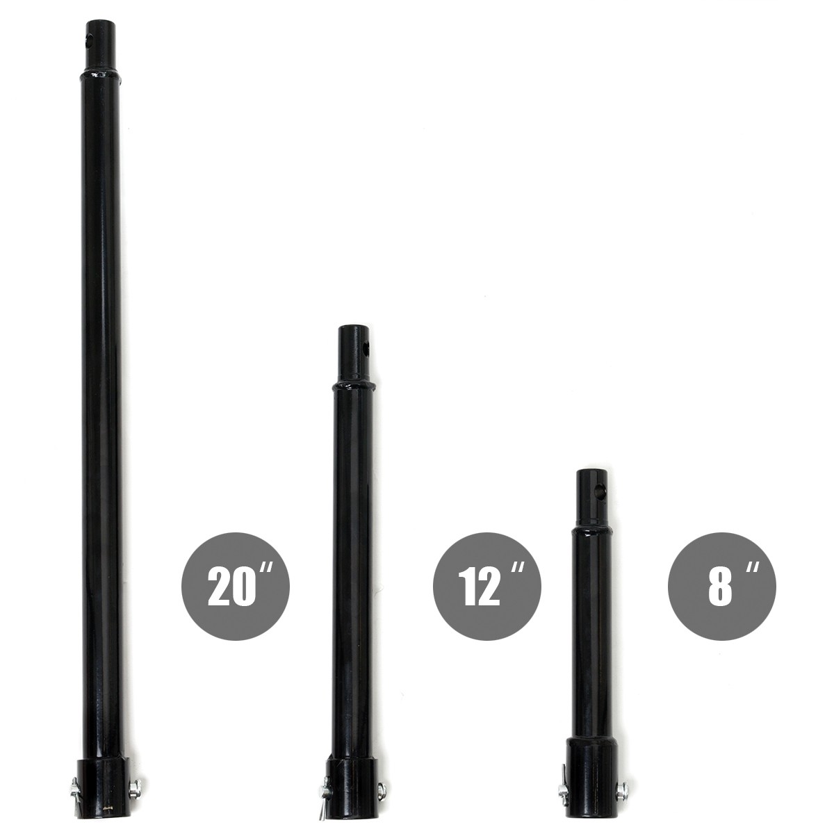 Xtremepower Post Hole Digger Auger Extension Set - 20", 12",...