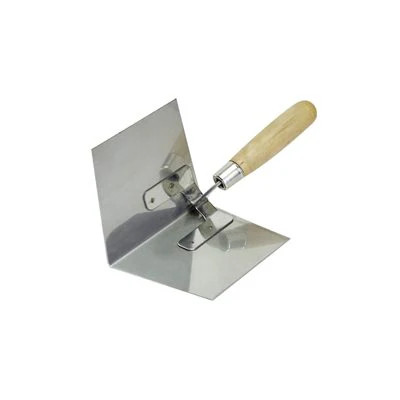 Bon 4" x 5" Stainless Steel Inside Corner Trowel With Wood H...