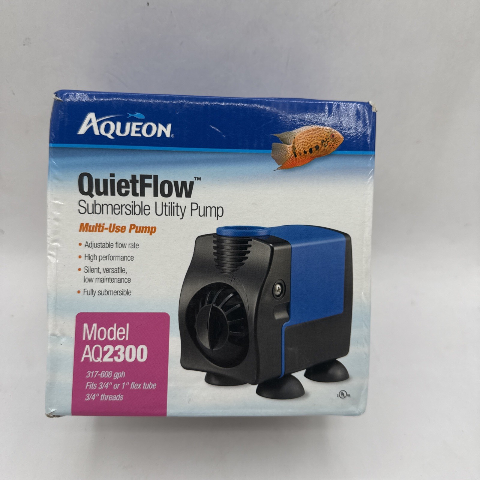 Aqueon QuietFlow Aquarium Pump AQ1700 - 264-449 GPH Flow Mod...