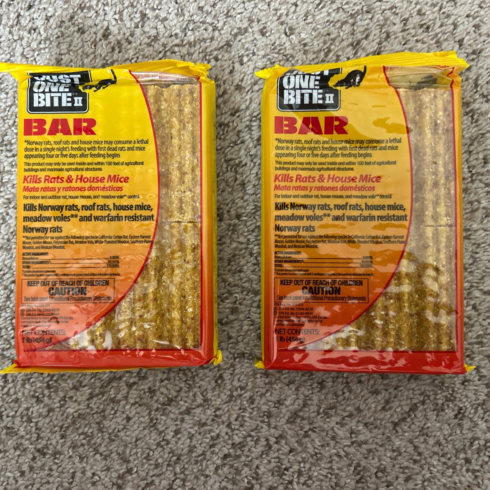 Rat Mouse Bait - 2 Bars (1 LB Each)