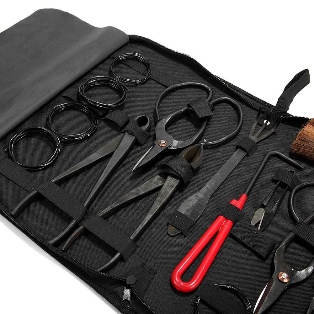 Bonsai Tool Set - 10 Pieces Nylon Cutter Scissors Shears Car...