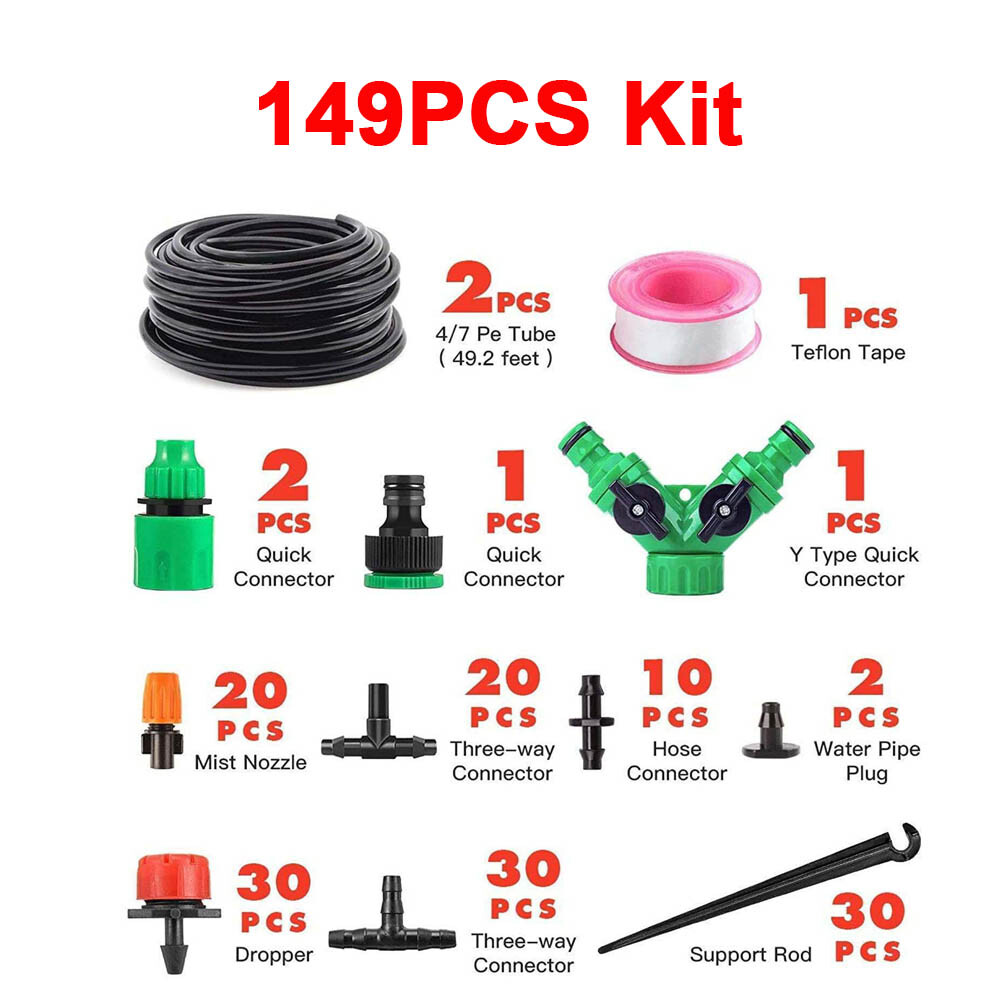 Garden Self-Watering Micro Sprinkler Kit - Auto Drip Irrigat...