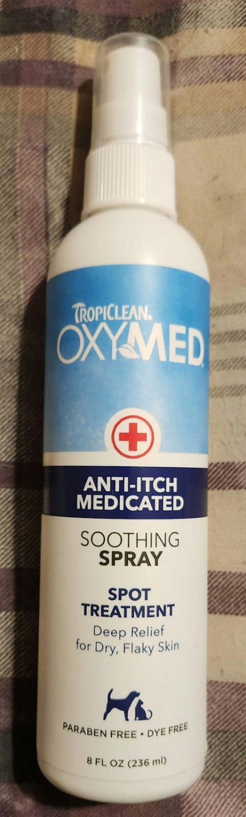 TropiClean OxyMed Anti-Itch Spray - 8 Fl oz