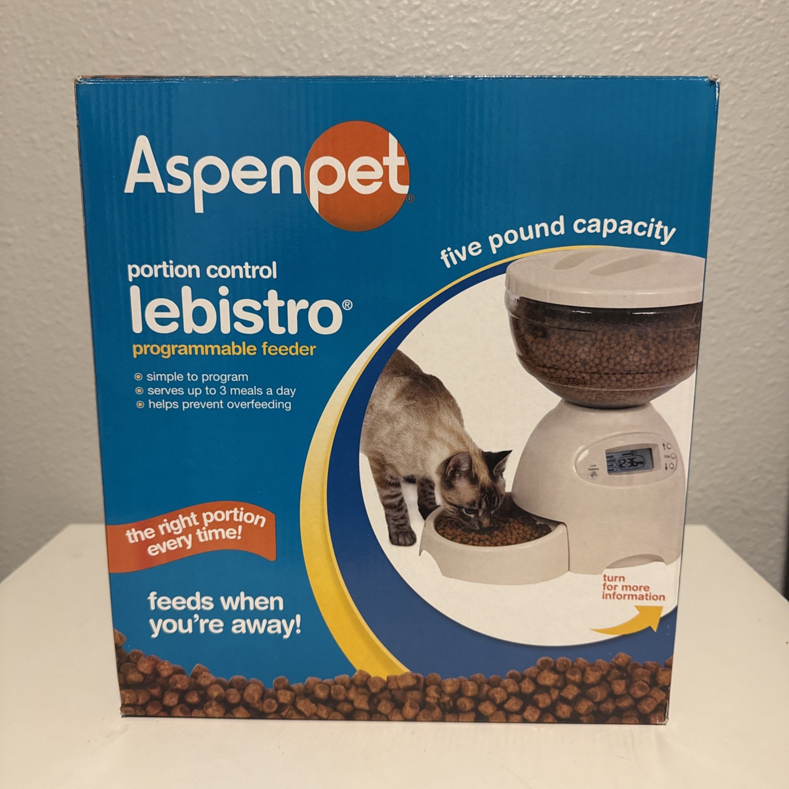 Aspen Pet LeBistro Food Dispenser - 5 lb Programmable Dispen...