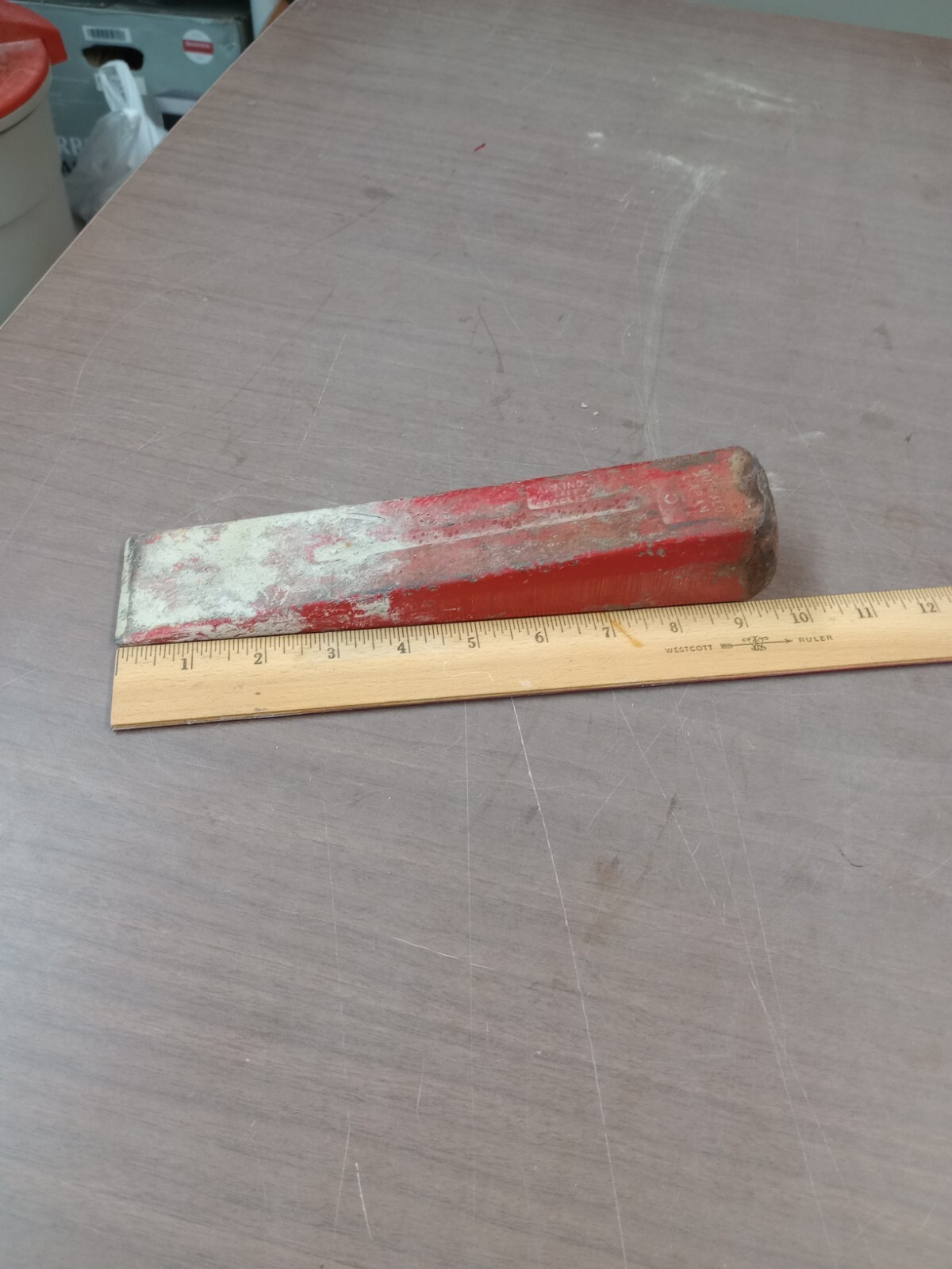 Vintage Cast Iron Log Splitter Wedge Tool - Drop Forged Japa...