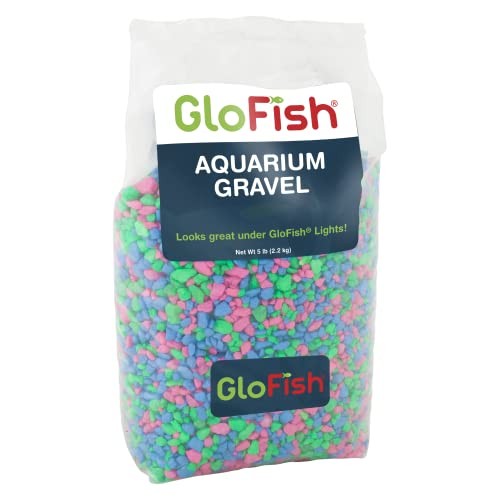 GloFish Aquarium Gravel Mix - Colorful Fluorescent Highlight...