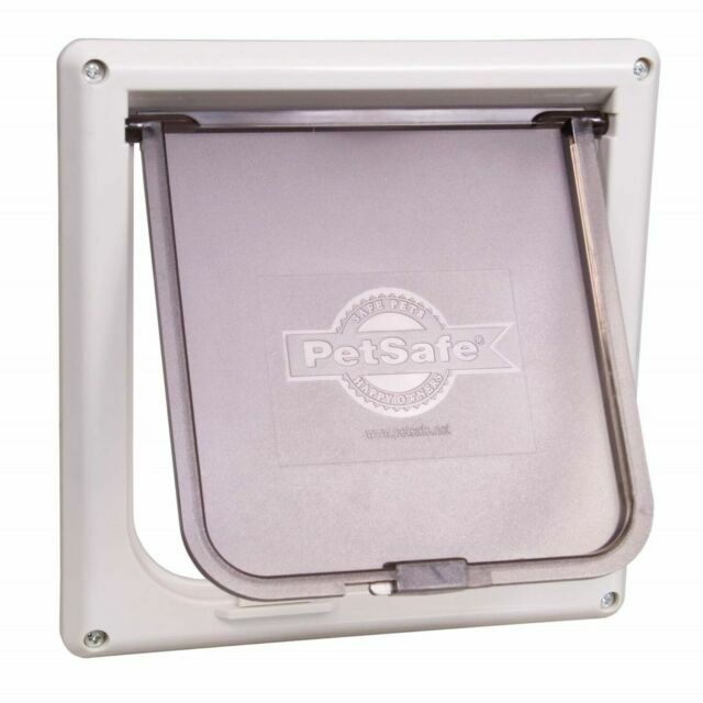 Pet Door PetSafe Small 2-Way Locking Cat Flap, Gray