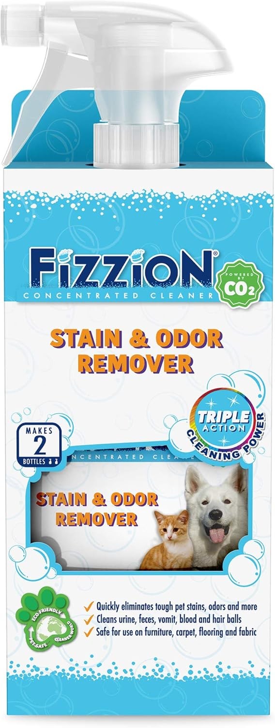 Fizzion Pet Stain & Odor Remover Spray Bottle
