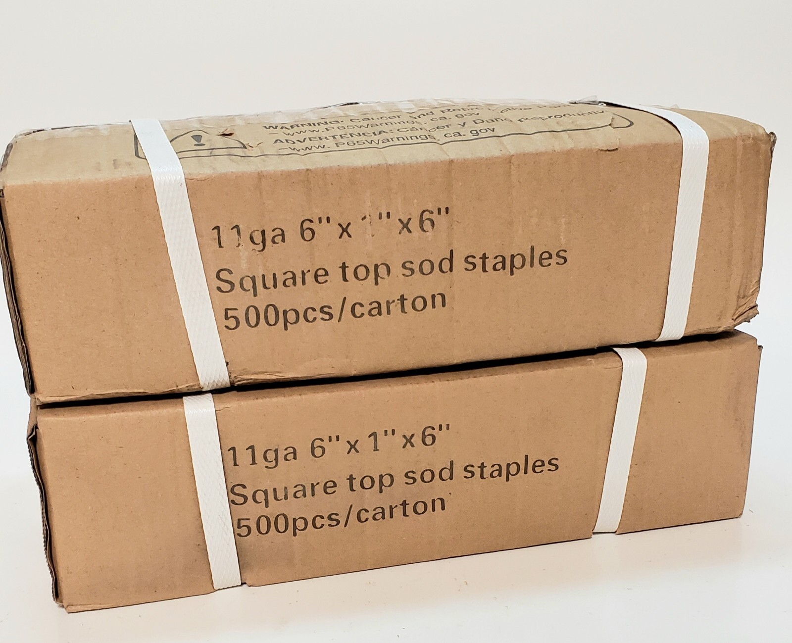 Landscape Staples 1000 Count Square Top Weed Barrier Pins