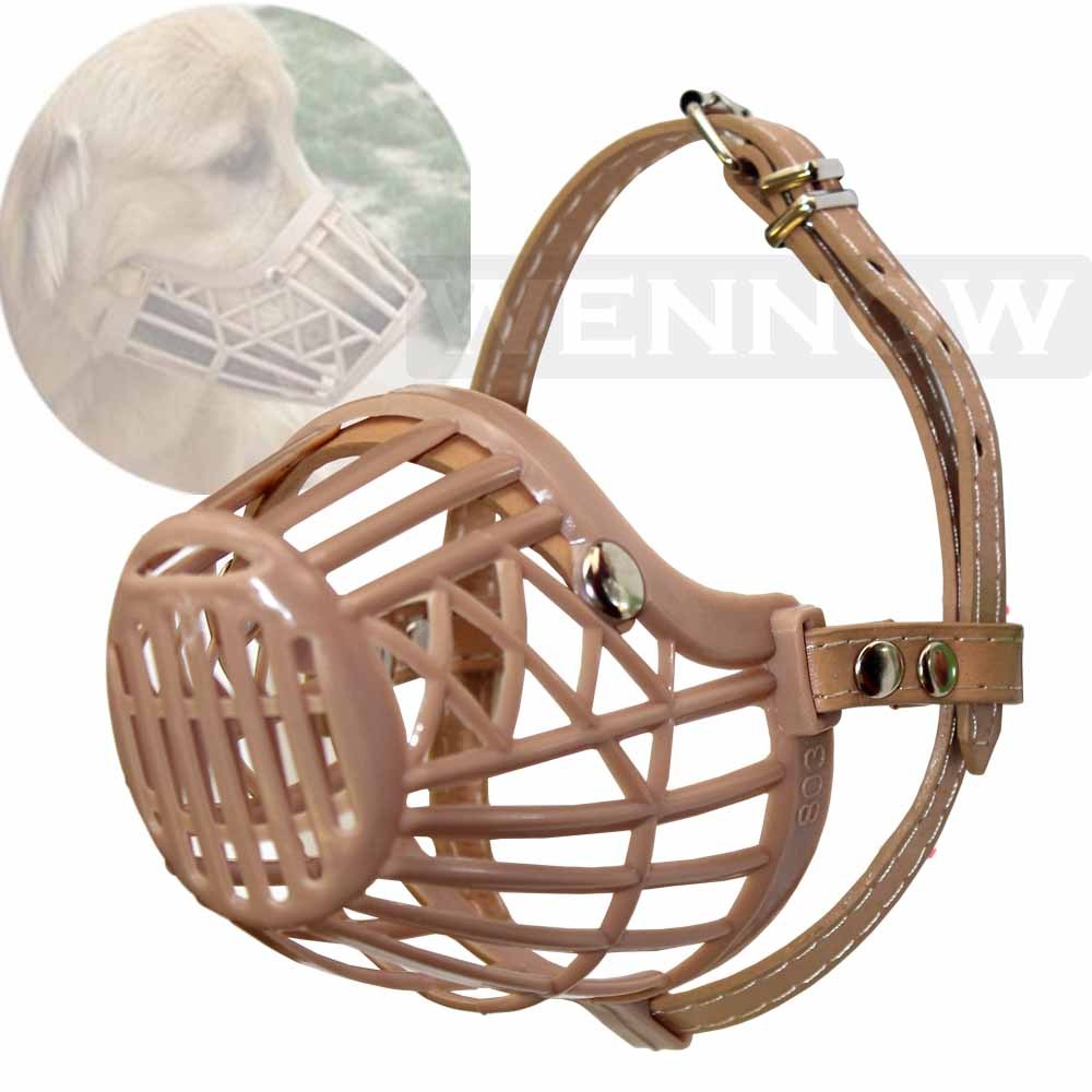 Large Pet Dog Adjustable Plastic Basket Cage Mask