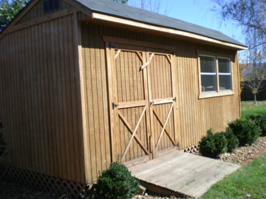 Saltbox Wood Storage Shed Plans & Workshop CD