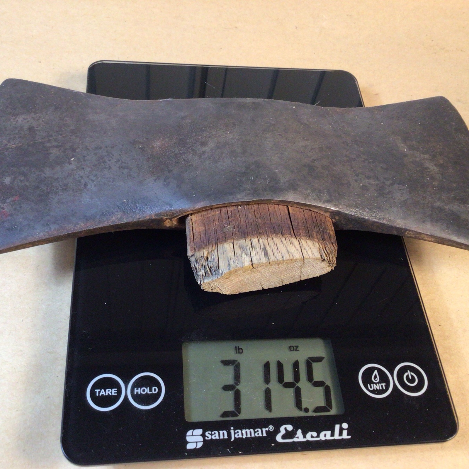 Vintage Unmarked Double Bit Axe Head, Unknown Maker