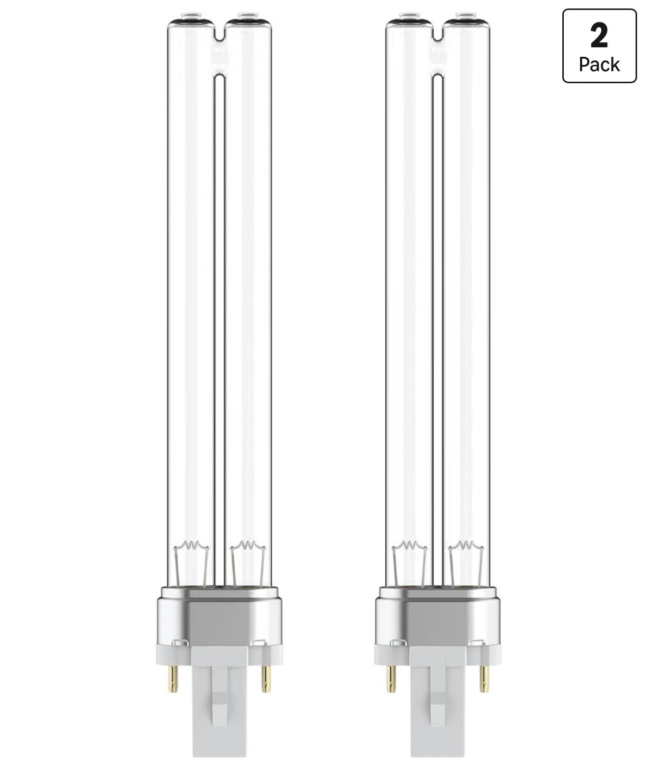 UV-C Pond Filter Sterilizer Bulb - 2 Pack, 13 Watt