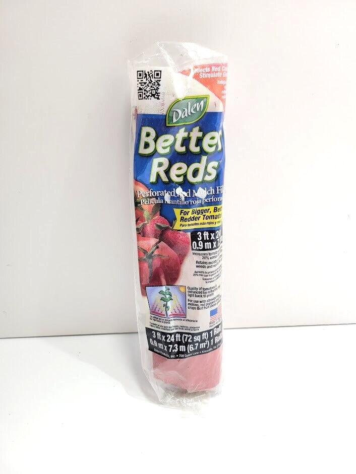 Dalen Better Reds Mulch Film - 3'x24' Tomato Garden Red Plas...