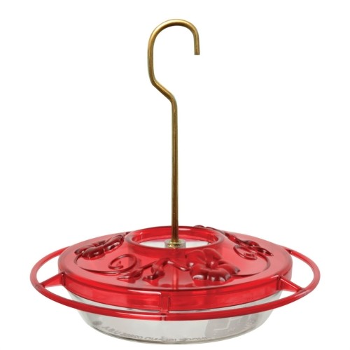 Aspects Little Fancy Red Hummingbird Feeder, 3 Ports & Ant M...