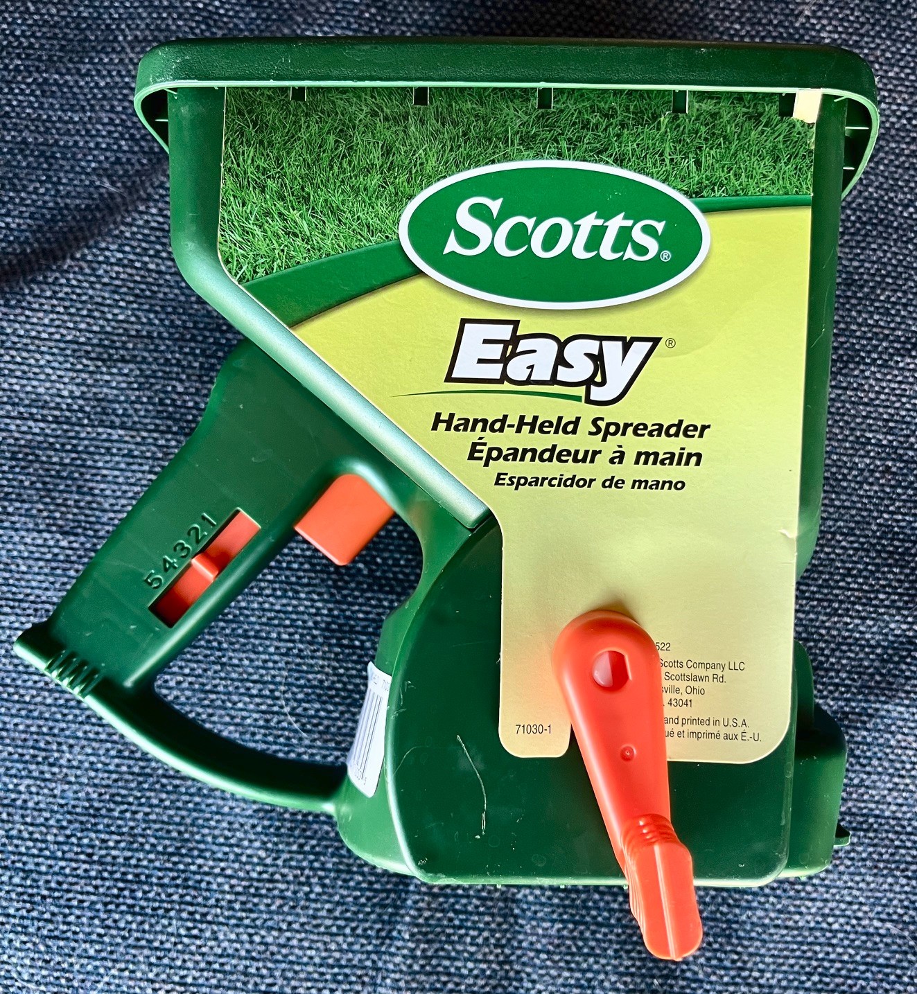 Scotts 71030 Easy Handheld Lawn Spreader - Seed & Fertilizer...