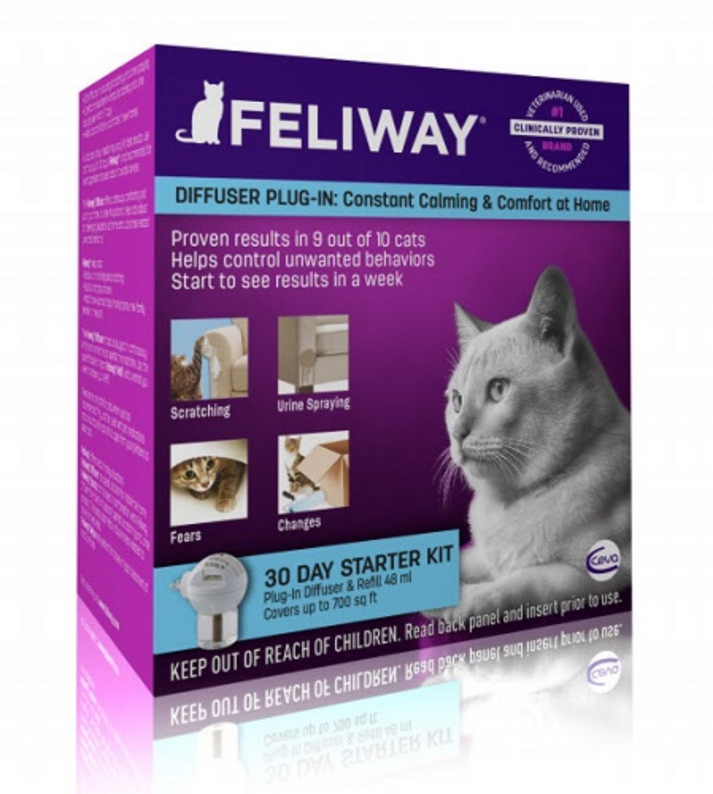 Feliway Electric Diffuser Starter Kit 30 Day With Vial