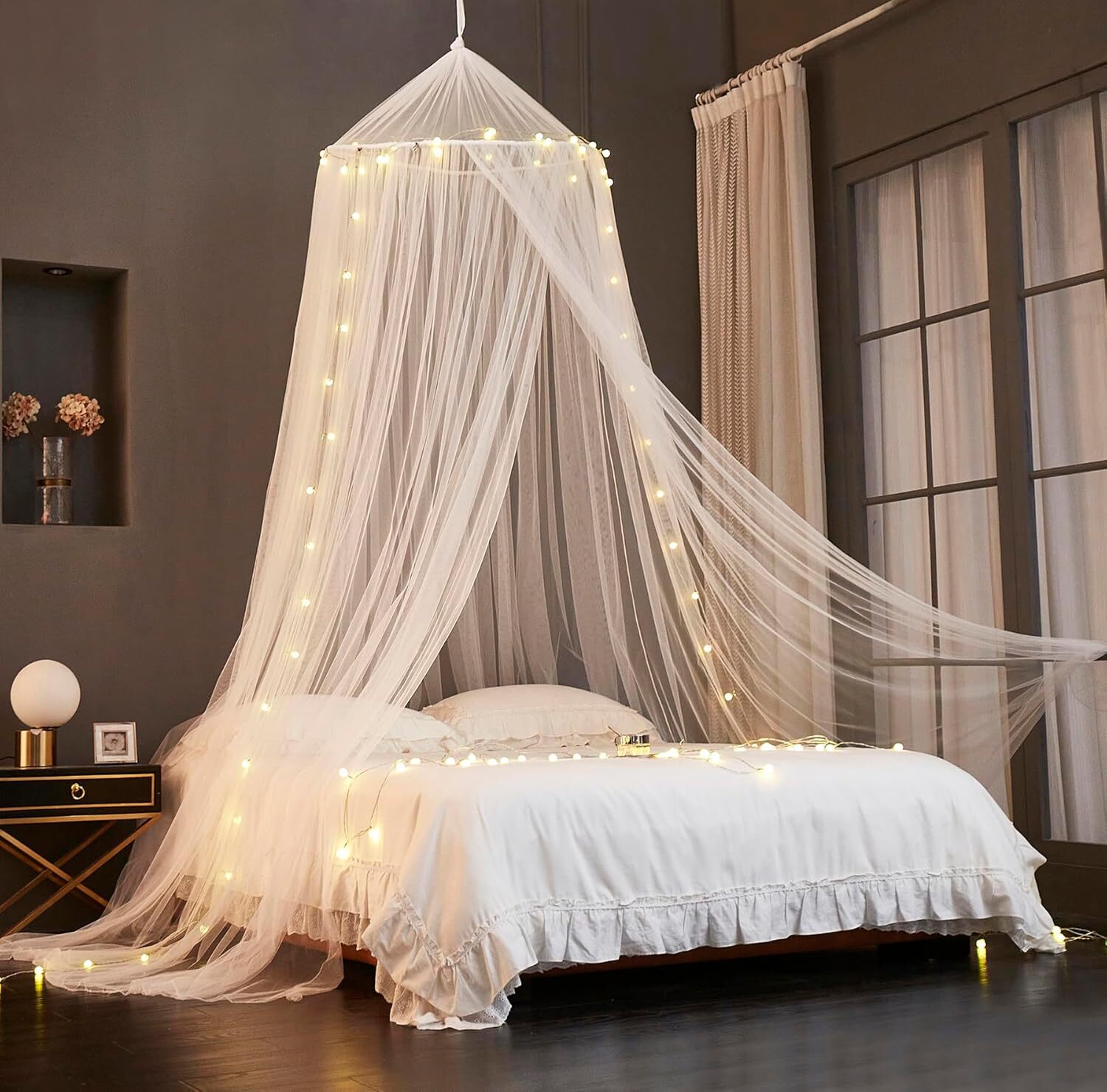 Bed Canopy Net for Twin Full Queen King Dome Mosquito Nettin...