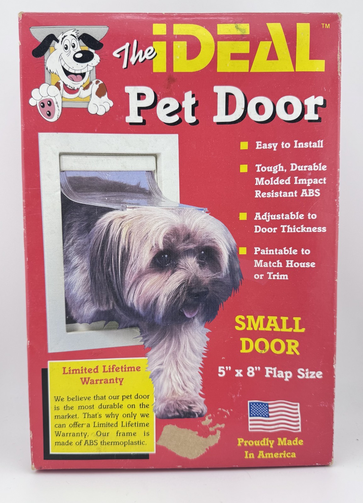 IDEAL Pet Door Flap - Small 5"x8" Dog Cat Entrance