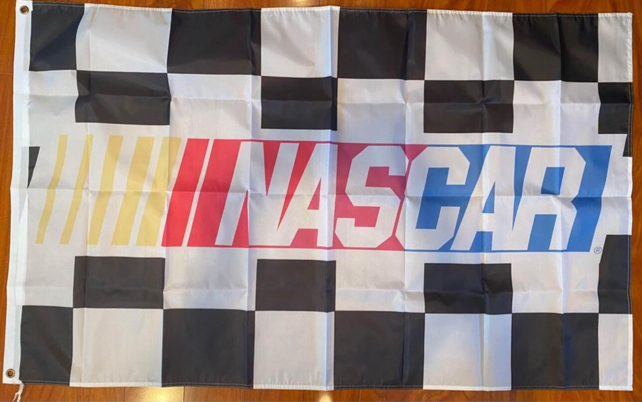 NASCAR Checkered Flag 3'X5' Racing Banner Man Cave Gift Auto...