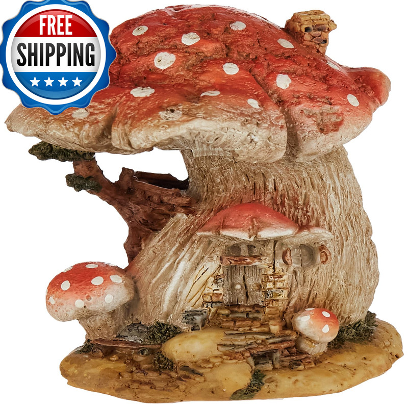 Top Collection Miniature Fairy Garden & Terrarium Red Mushro...