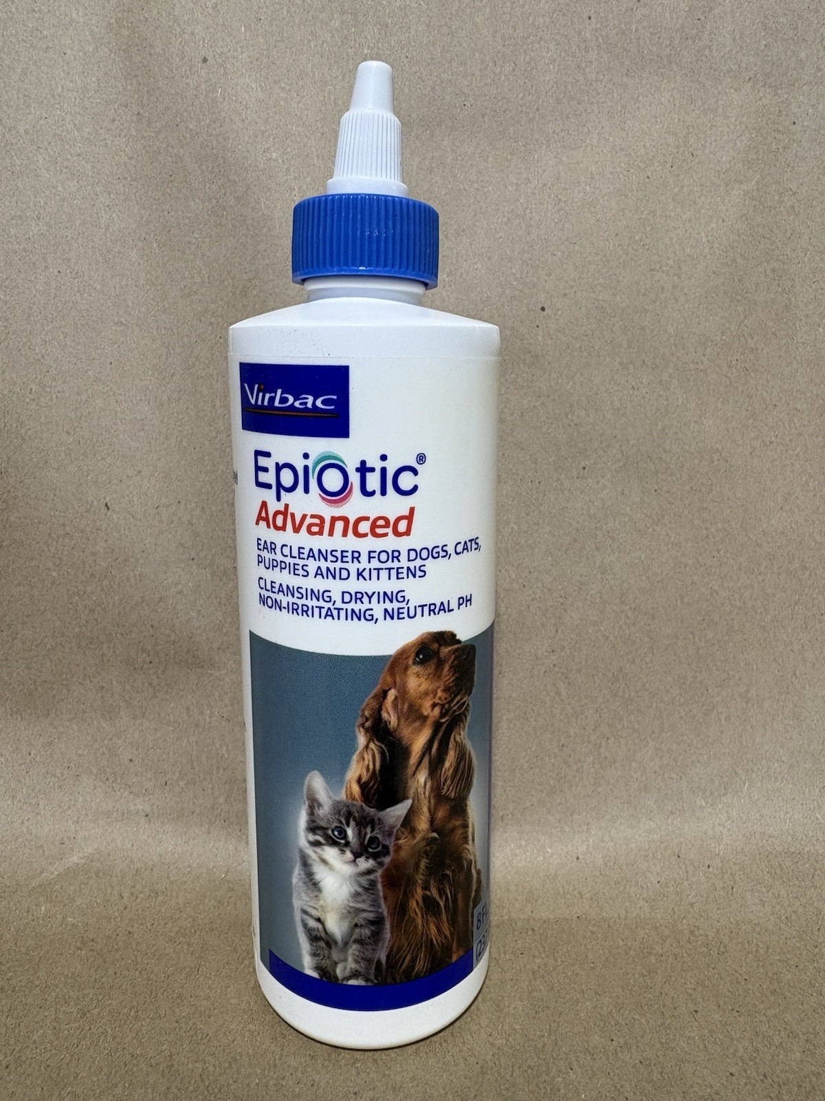 Virbac Epi-Otic Ear Cleanser for Dogs & Cats, All Ages, 8 oz
