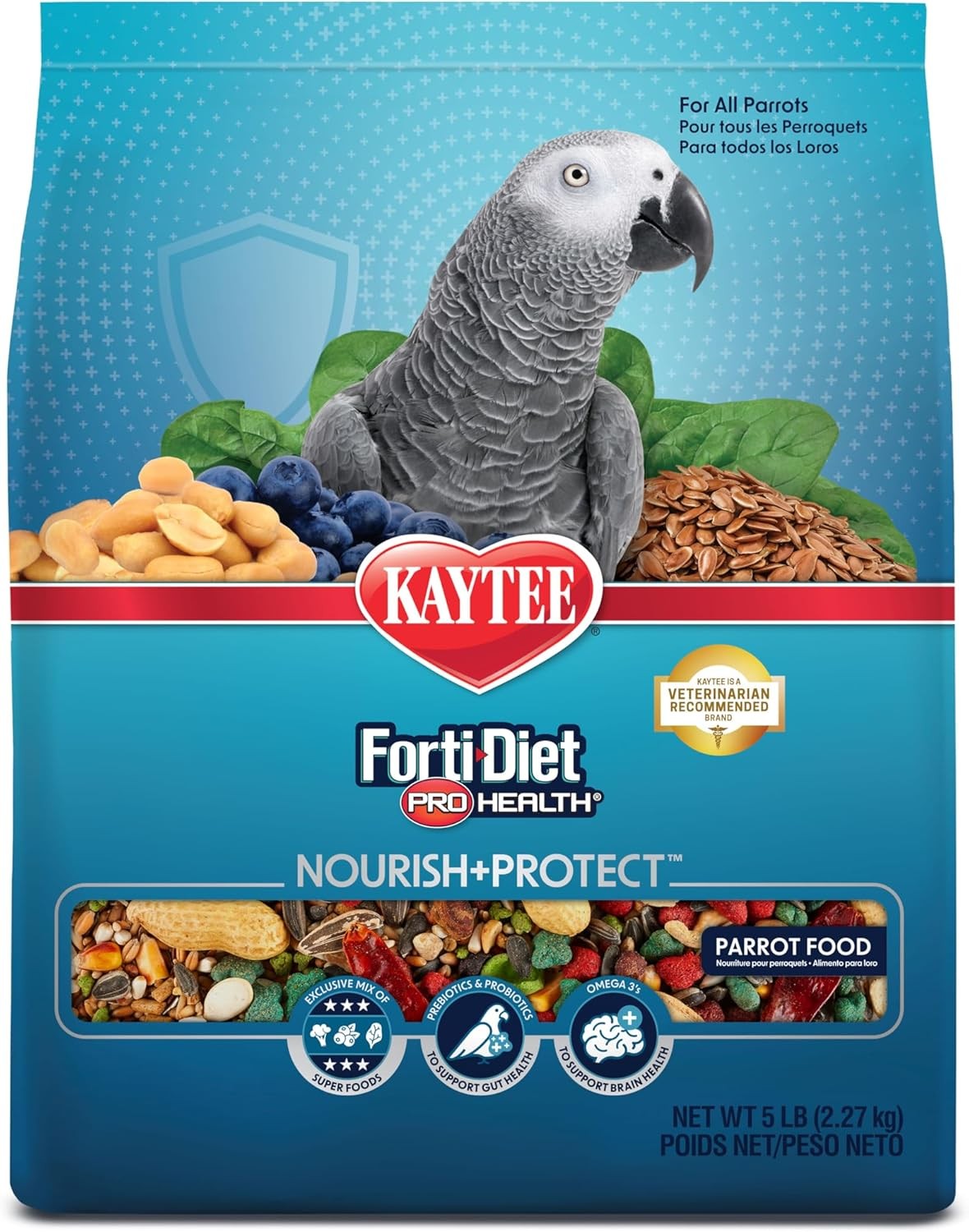 Kaytee Forti-Diet Pro Health Nourish+Protect Parrot 5 Pound