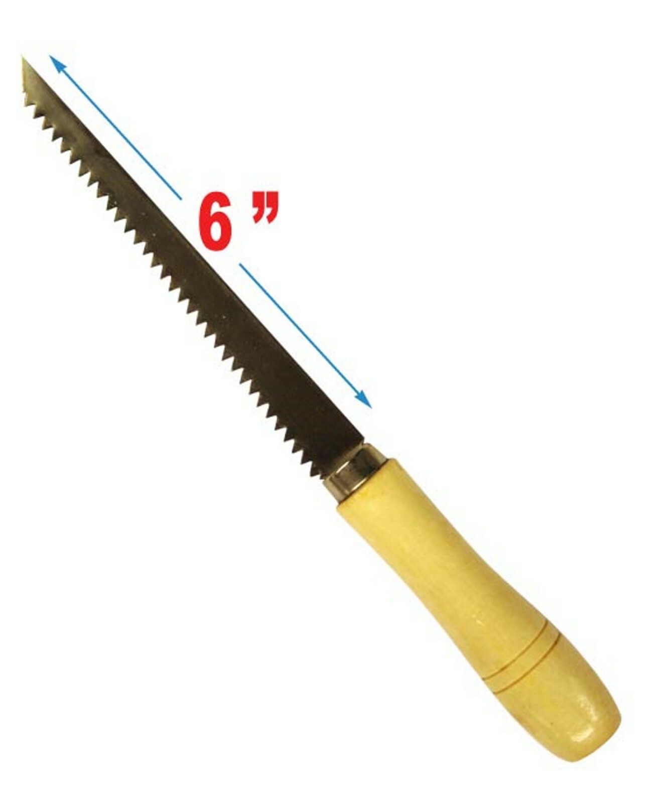 Trisonic 6-Inch Sheetrock Saw, Wood Soft Grip Handle, Hand S...
