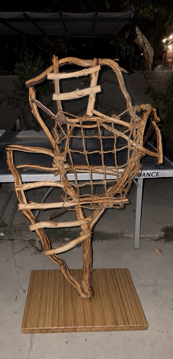 XL Natural Manzanita Parrot Perch Play Stand — Bird Gym With...