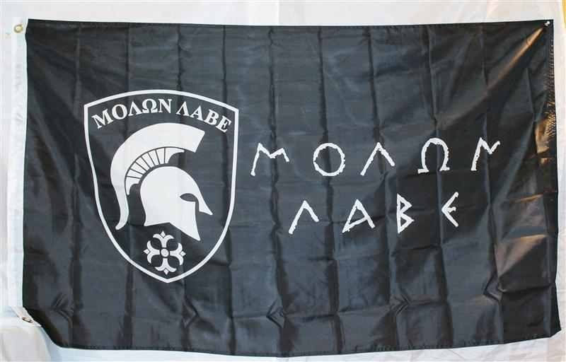 Molon Labe Flag 3x5 ft Greek Symbol of Gun Rights