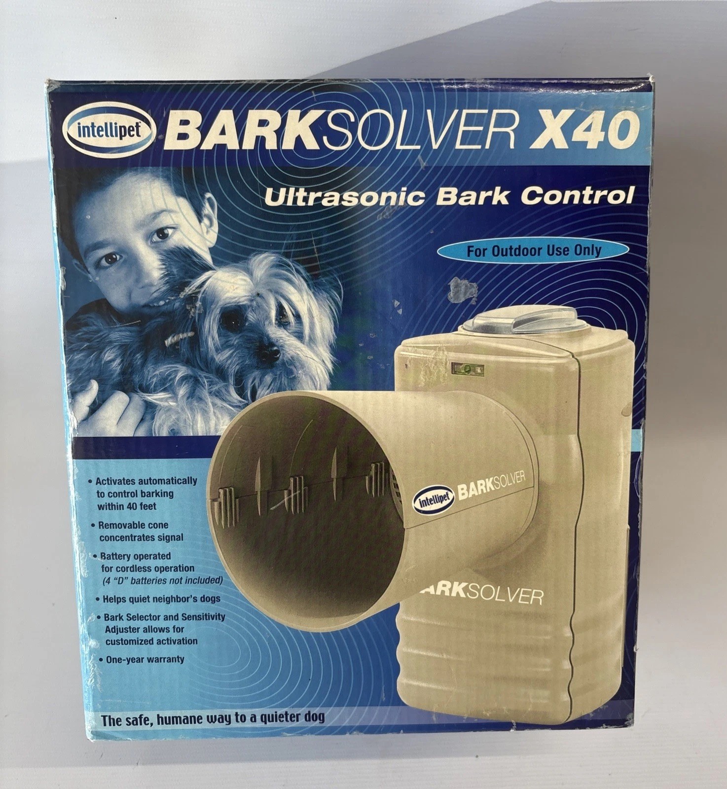 Intellipet Bark Solver X40 Ultrasonic Outdoor Dog Bark Contr...