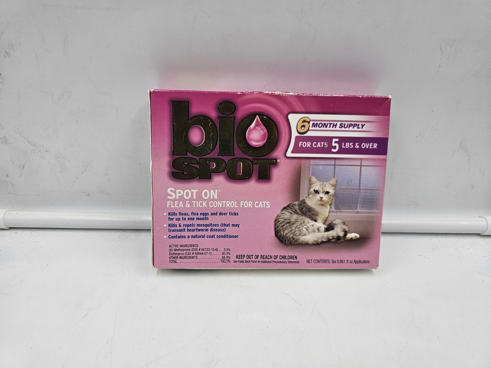 Bio Spot On Flea & Tick Drop for Cats Under 5 Lbs, 6 Month S...