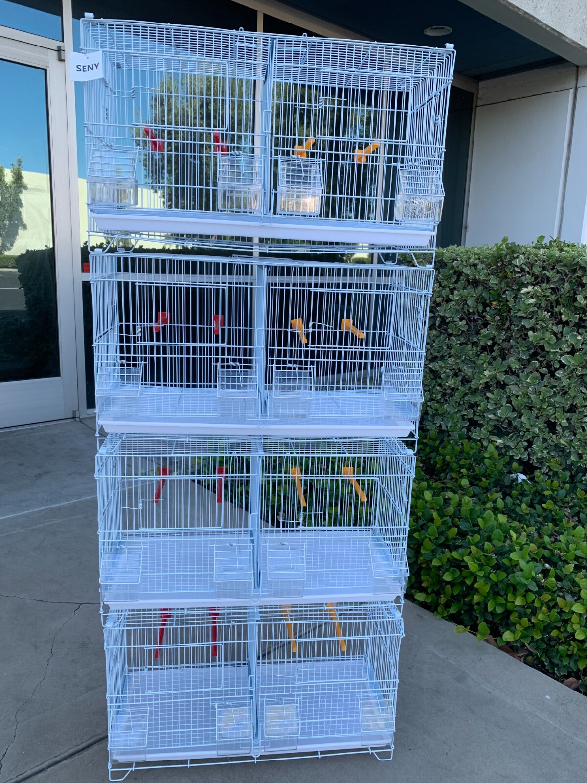 Stackable Breeding Bird Cage for Canary Finch Small Birds