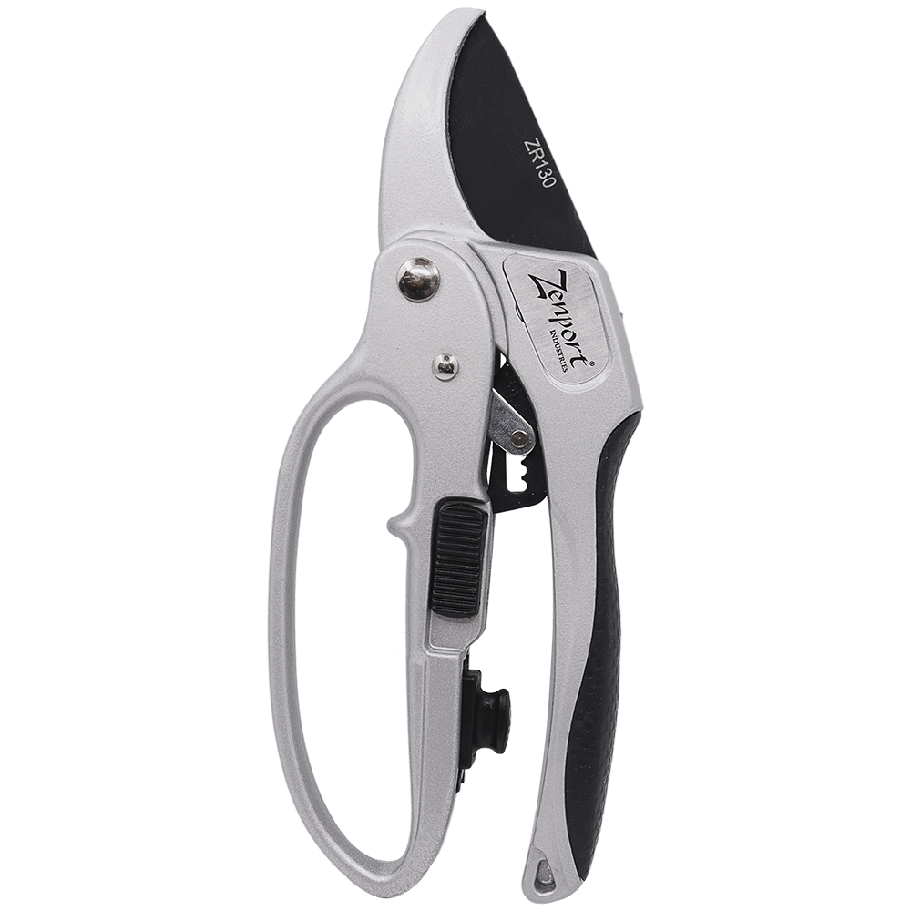 Zenport ZR130 Deluxe Ratchet Shear Tool, 8.5 Inch Silver