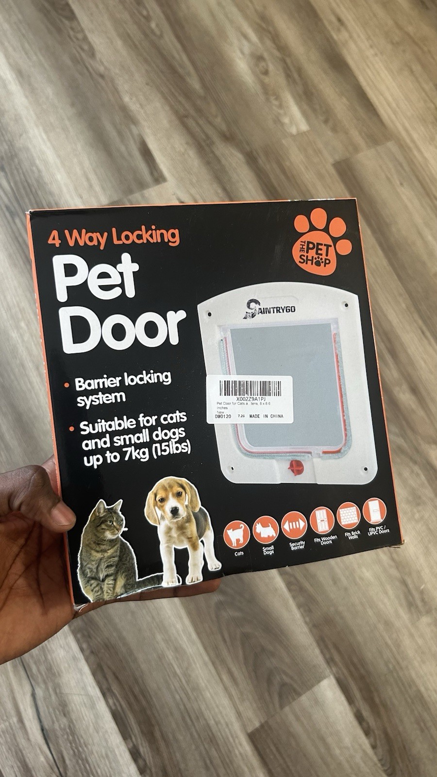 Pet 4-Way Locking Lockable Cat Flap Door