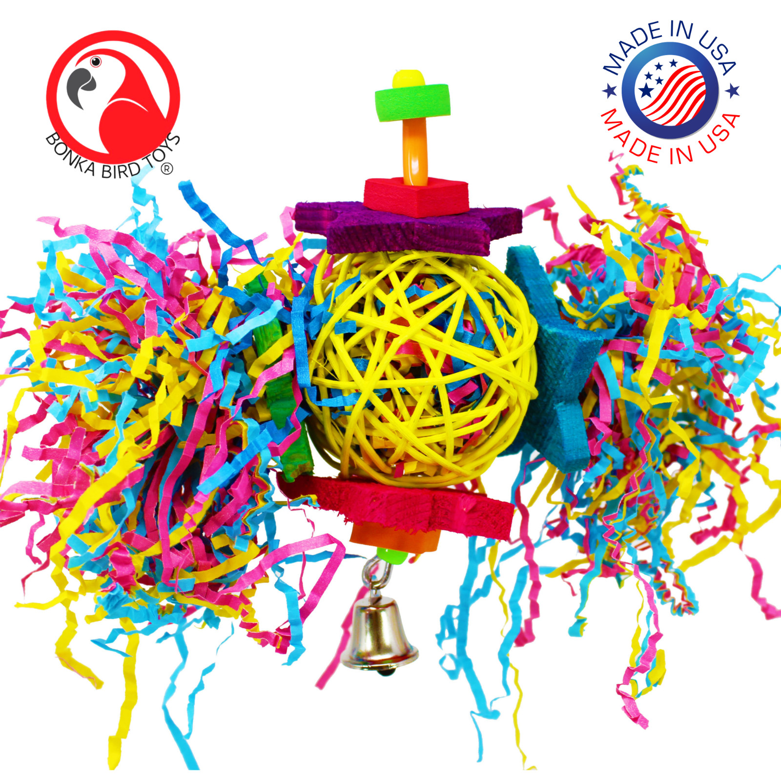 Foraging Star Bonka Bird Toy Parrot Cage Toy