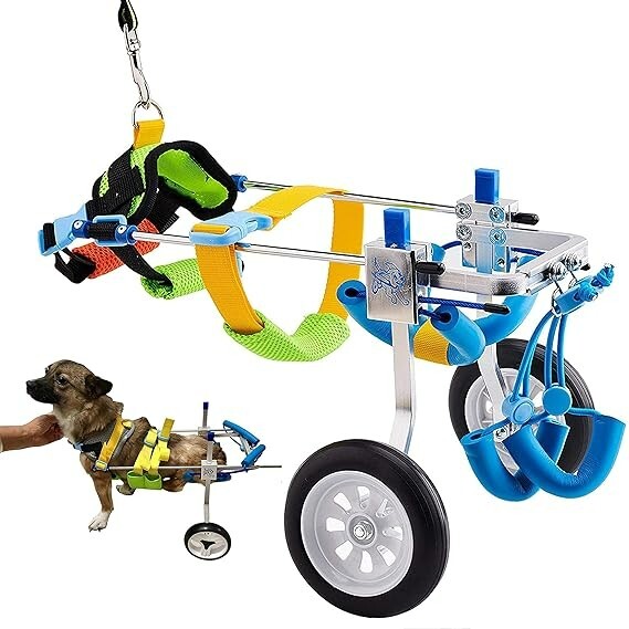 Adjustable Pet Dog Wheelchair XXS Lightweight