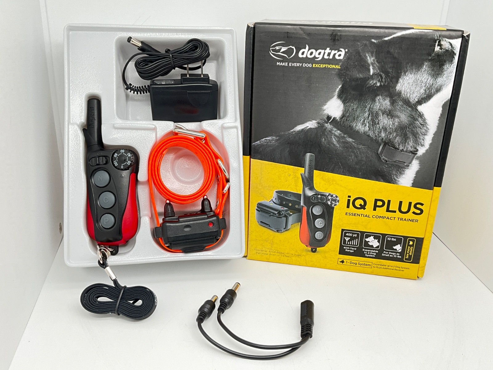 DogTRA IQ Plus Rechargeable Waterproof Remote Training Colla...