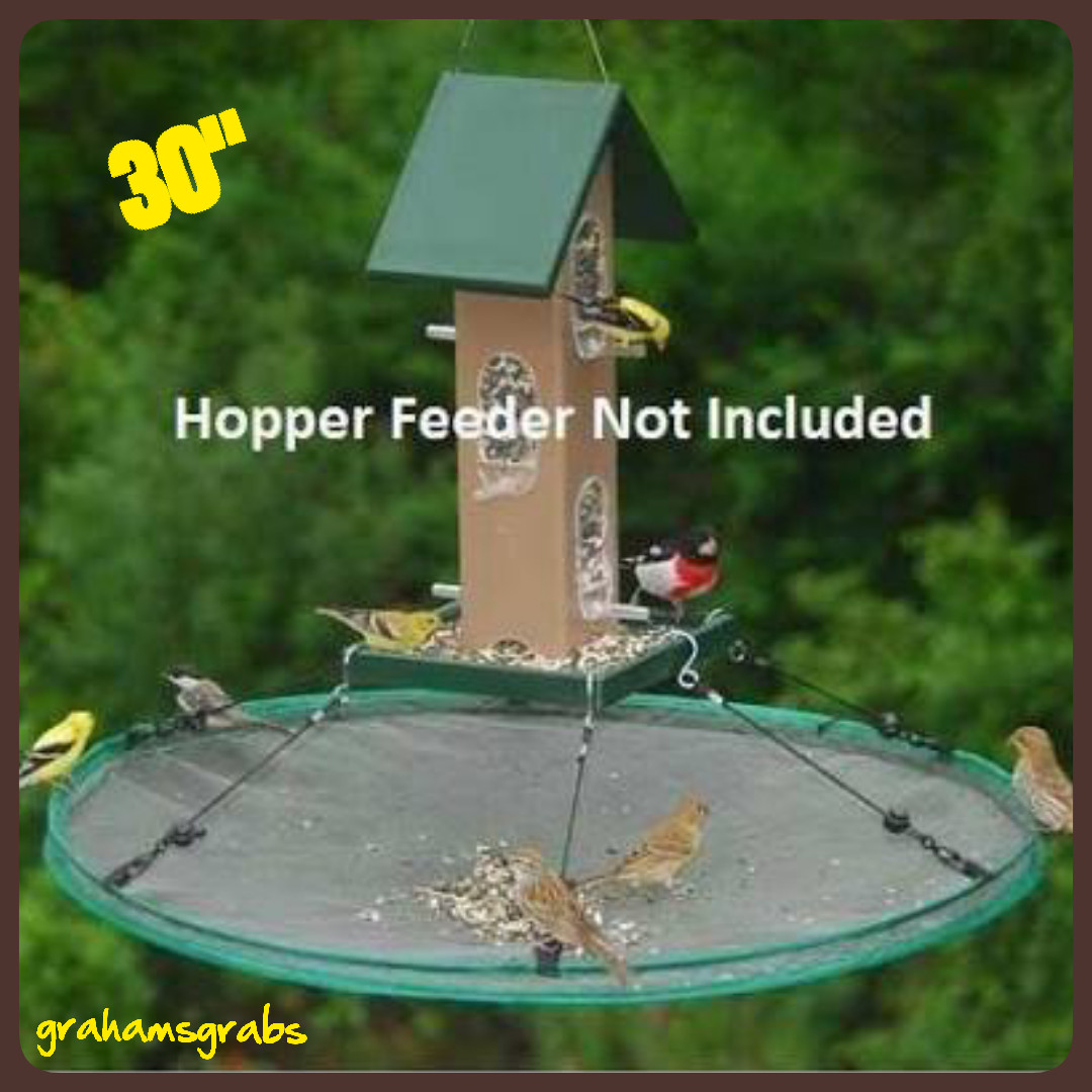 Songbird Essentials Seed Hoop 30" Seed Catcher Platform Bird...