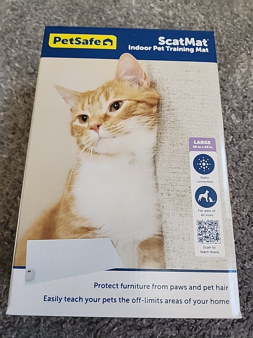 Petsafe ScatMat Indoor Pet Training Mat, Large 48 X 20"