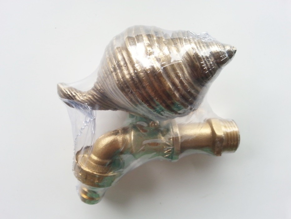 Brass Garden Conch Spigot Faucet Shell Tap Water Yard Home D...