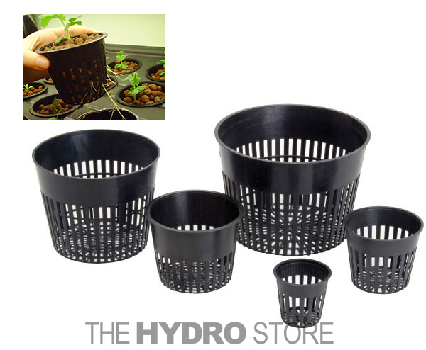 Aeroponic Grow Basket Hydroponic Net Pot Mesh Flex Cup