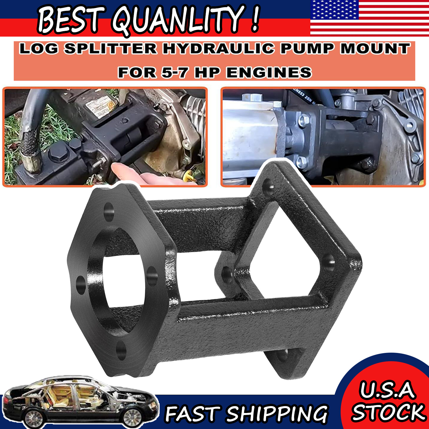 SpeeCo Oregon Husky Wood Log Splitter Pump Mount Bracket
