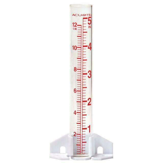 AcuRite Glass Rain Gauge 5" Capacity