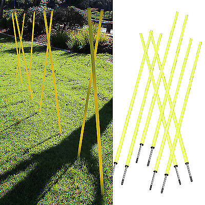 Agility Poles Portable Outdoor Training Markers - Football S...