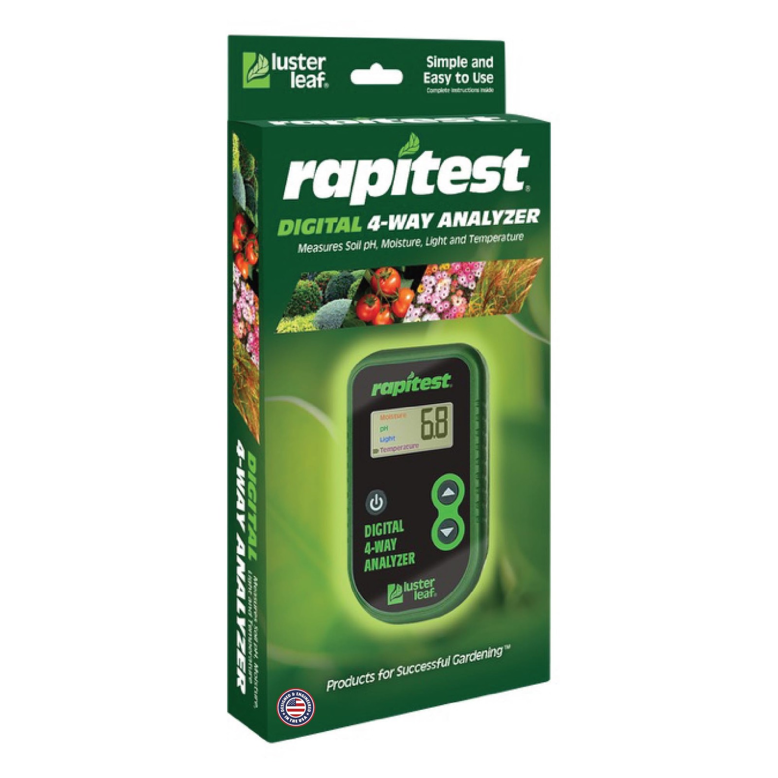 Rapitest Digital Soil pH, Moisture, Light, Temperature Teste...