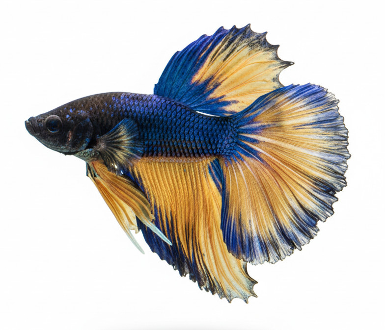 Super Blue Mustard Male Betta Fish